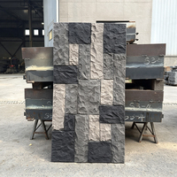 Pierre artificielle PU à joint sans soudure, 1200*600mm, effet pierre empilée, disponible pour l'intérieur et l'extérieur, pierre de culture PU