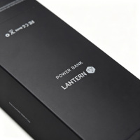 Emballage électronique haut de gamme noir personnalisé avec feuille d'argent pour banque d'alimentation, fournisseur de boîtes cadeaux OEM ODM