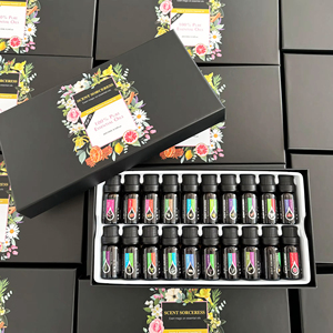 Fabricant OEM/ODM, étiquette privée personnalisée, <span class=keywords><strong>lavande</strong></span> et arbre à thé, coffret cadeau d'huiles essentielles pures de 20 pièces, revitalisant pour la peau, emballage - Product Image 4