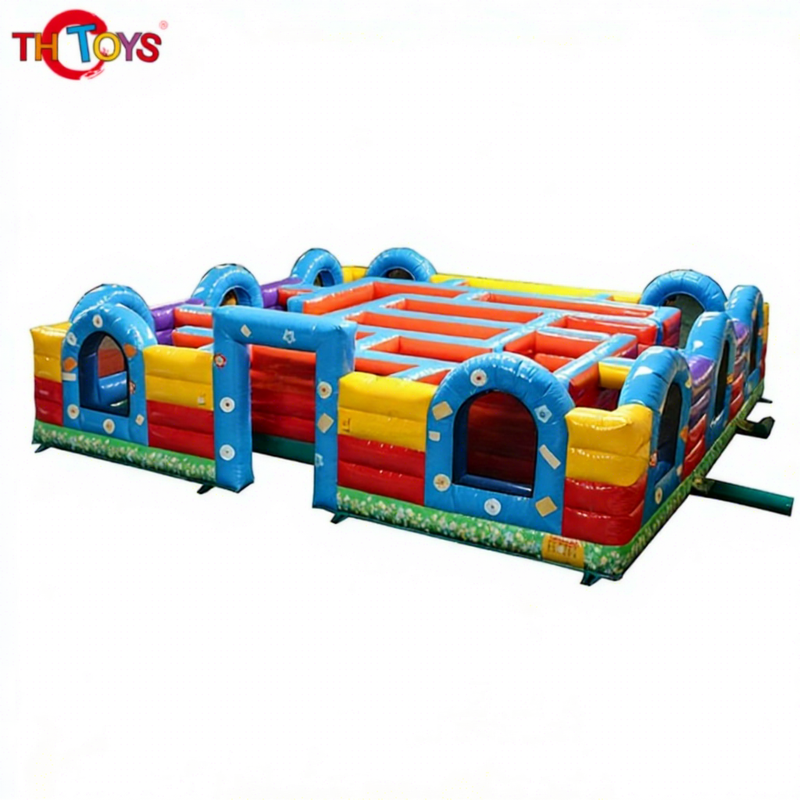 Inflatable Maze Obstacle Course with Double