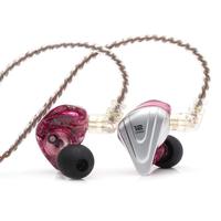 Vente en gros d'écouteurs originaux KZ ZSX Casque Led Écouteurs HiFi Mini Écouteurs avec câble détachable à 2 broches
