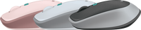 Ratón Inalámbrico Ergonómico Logitech M380 de 4 Botones para Diestros, con Sensor Óptico Retroiluminado, Entrada de Voz Inteligente y Programable, USB/Tipo-C