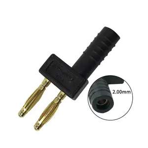 5mm jarak pemisah ruang ganda 2mm lentera pisang laki-laki ke perempuan konektor 2 ke 1 adaptor konektor sirkuit pendek