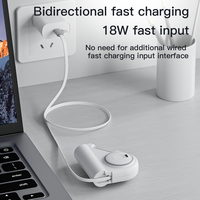 Nieuwe OEM Mini Ultra Slim 5000mAh 20W Snelladen Waterdichte LED Display Powerbank Draagbare Oplader Noodstroomvoorziening