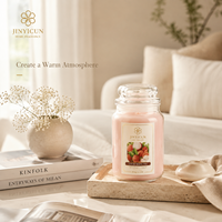 Bougie parfumée en cire de soja de 600g, grand pot, pour la maison, cadeau, décoration intérieure, collection de vente au détail, OEM, marque privée, personnalisable