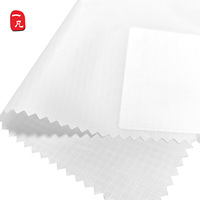 Tissu en taffetas de polyester à diffusion de lumière blanche à carreaux 210T 0,3 cm pour boîte à lumière de photographie