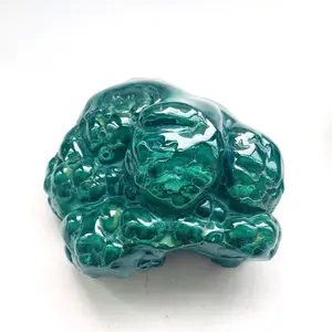 High quality Natural Crystal Malachite raw rough crystal polish raw malachite stone for sale