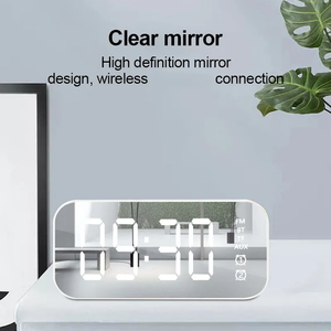 Reloj despertador inteligente A18, reloj de mesa con <span class=keywords><strong>alarma</strong></span> Dual, pantalla Digital Led, decoración del hogar, Subwoofer HIfi, altavoz inalámbrico Bt - Product Image 4