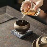 Tasse à thé en céramique émaillée Jiutian, style chinois, luxe léger, rétro, haut de gamme, pour service à thé Kung Fu