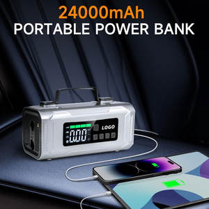 Портативное пусковое устройство 6 в 1 для автомобиля с беспроводным компрессором, 12000 мАч, аварийный стартер для автомобильного аккумулятора со светодиодной подсветкой - Product Image 5