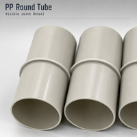 SCEELAB Conduit rond ignifuge en PP, anti-corrosion, pour usage industriel, hospitalier, atelier, design contemporain, usage commercial, laboratoire