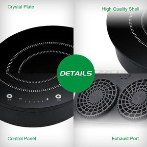 Control deslizante de un solo quemador <span class=keywords><strong>cocina</strong></span> Mini 1 cabeza construido en placa de inducción - Product Image 6