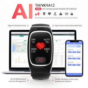 นาฬิกาอัจฉริยะ Traxbean ST2 4G GPS พร้อมซอฟต์แวร์ติดตามด้วย AI ปุ่ม SOS ตรวจวัดอัตราการเต้นของหัวใจและอุณหภูมิ สำหรับผู้สูงอายุ ใช้สำหรับออกกำลังกาย - Product Image 1