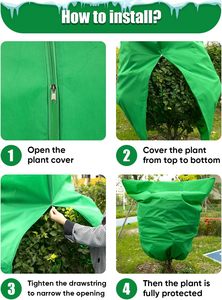 Couverture de protection des plantes d'hiver non tissée arbre fruitier antigel et anti-insectes pour les plantes d'extérieur - Product Image 4