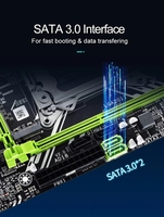 Carte mère ATX Intel X79D bon marché pour ordinateur de bureau, LGA 2011, processeur M.2 SATA3, kit de RAM DDR3 64 Go, double canal