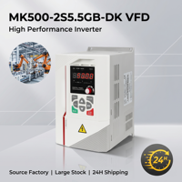 Variateur de fréquence vectoriel monophasé 220V Mokweir MK500 certifié CE ISO, 1,5KW-4KW, IP21, usage industriel pour moteur AC et compresseur