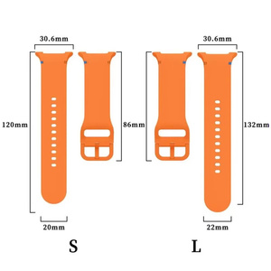 Correas Deportivas de Silicona Suave Cosidas con Conector Metálico de 20 mm y 22 mm para Reloj <span class=keywords><strong>Samsung</strong></span> <span class=keywords><strong>Galaxy</strong></span> 8, para Hombre y Mujer - Product Image 2