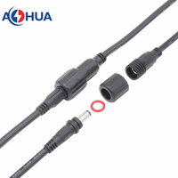 Barre de lumière LED universelle 5.5*2.1 5.5*2.5 DC Jack 24V Led dispositifs étanche fil moulé mâle femelle prise