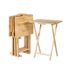 Venta al por mayor portátil Rectangular <span class=keywords><strong>plegable</strong></span> bandeja <span class=keywords><strong>Mesa</strong></span> 4 bandejas <span class=keywords><strong>consola</strong></span> para TV cena cocina sala de estar dormitorio-ahorro de espacio - Product Image 1