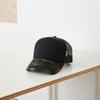 Gorra Trucker con Logotipo Personalizado, Malla Trasera, 5 Paneles, Frente de Espuma, Cierre a Presión, Gorra de Béisbol al por Mayor, Transpirable, Poliéster, Unisex