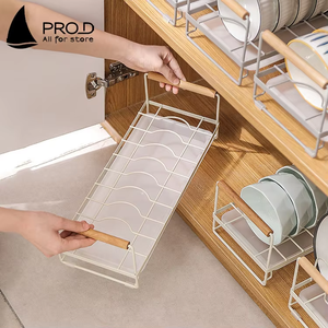 Yeni tasarım Minimalist tarzı yüksek kaliteli mutfak depolama raf ücretsiz sondaj drenaj tepsi depolama raf - Product Image 4