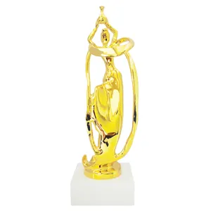 高品质金属工艺品黄金状态纪念品奖杯杯舞者比赛奖章