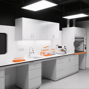 Mesa de Laboratorio Móvil con Ruedas - Banco de Trabajo Flexible para Cuarto Limpio y Laboratorio de Pruebas, Fácil de Mover - Product Image 1