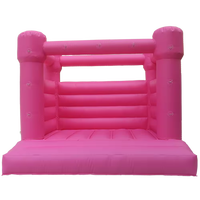 Château de saut gonflable OEM rose en PVC avec ventilateur château gonflable personnalisé avec rebond à louer