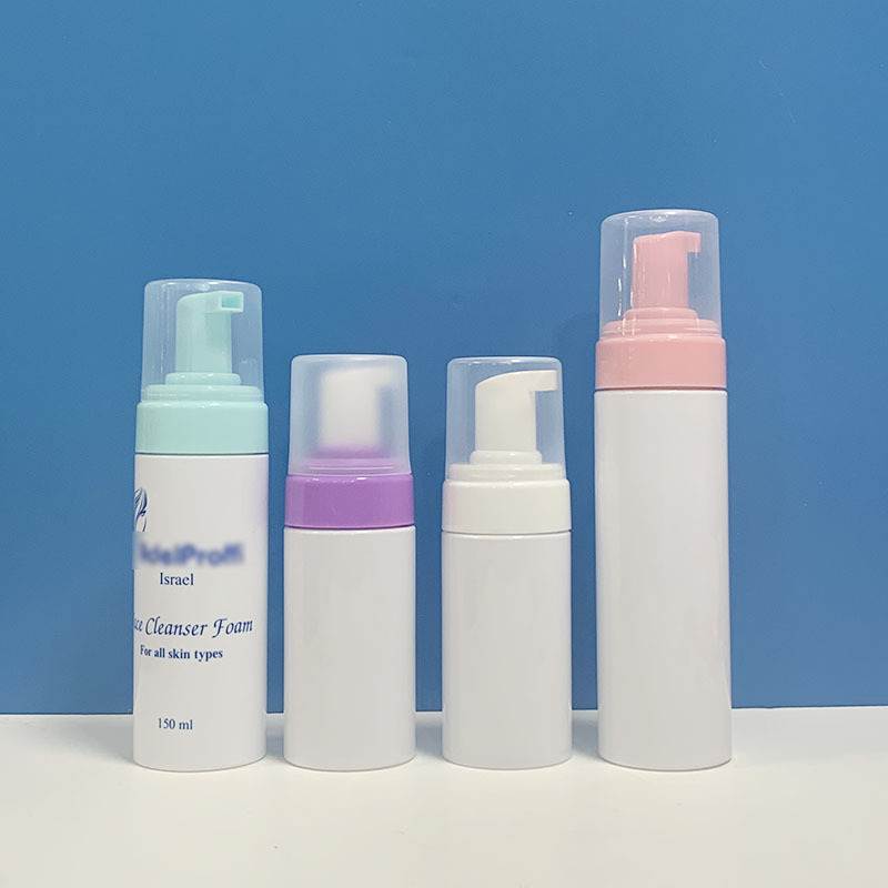 30ml 50ml 100ml 150ml 180ml 200ml PET Empty White Foam Soap Dispenser Bottle For Cosmetic Packaging