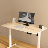 Table de bureau électrique en bois au design moderne avec hauteur réglable Caractéristiques ergonomiques pour une utilisation confortable de l'ordinateur portable