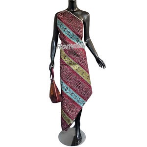 Tissu Africain Bazin <span class=keywords><strong>Riche</strong></span> Fusible en Coton 100% de Haute Qualité, le Plus Populaire, pour Chemises, Rideaux & Robes (Filles) - Product Image 1