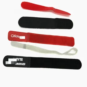 Reusable Fastening Cable Ties Double side Strap Wire Nylon Cable Ties Self-locking adjustable hook and loop tape