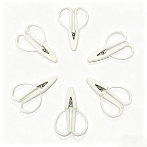 Cream Color Stainless Steel Simple Mini Sharp Embroidery <b>Scissors</b> Silicone Cover Portable Travel <b>Sewing</b> <b>Scissors</b> for DIY Crafts - Product Image 1
