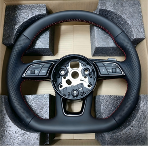 Pour <span class=keywords><strong>Audi</strong></span> R8 <span class=keywords><strong>TT</strong></span> Mk2 <span class=keywords><strong>Mk3</strong></span> B8 <span class=keywords><strong>RS</strong></span> TTS TTRs RS3 RS6 RS4 RS5 RS7 A3 D3 A4 A5 A6 C6 A7 A8 A1 Q3 Q5 Q7 Volant de Voiture en Fibre de Carbone - Product Image 3