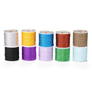 Jade Thread 0.8mm 10m Polyester DIY Hand Weaving <b>Rope</b> For Chinese Knot Pendants Accessories Wholesale - Product Image 5