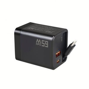 <b>USB</b> Wall Charger A+<b>C</b> Power Adapter Phone Charger <b>Plug</b> with Expandable Cable Fast <b>Charging</b> 65W Type <b>C</b> Charger - Product Image 3