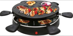 SUNWJN Grill multifonctionnel pour <span class=keywords><strong>personnes</strong></span> avec <span class=keywords><strong>6</strong></span> contacts électriques Grill sans fumée Grill électrique domestique - Product Image 2