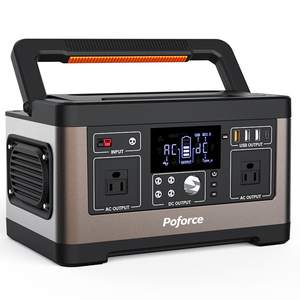 Poforce Portable 230V Home Battery <b>Solar</b> Power Station Pure Sine Wave MPPT Controller Car Charging Wireless EU - Product Image 1