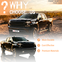 Pare-chocs avant en métal pour CHEVROLET SILVERADO 1500 2019 2020 2021 2022 2023, pièces de carrosserie automobile, pare-chocs avant, barre de protection en fer