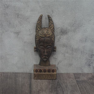 มือแกะสลักเรซิ่นดั้งเดิมเผ่ารูปปั้นประติมากรรมศิลปะ Totem รูปแกะสลัก - Product Image 1