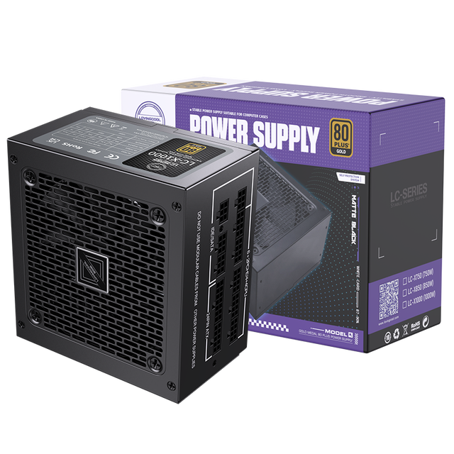LOVINGCOOL High Power 750W 850W 1000W Full Module Power Supply 80 Plus Gold PC Case Gaming Power Supplies CPU GPU Server PSU