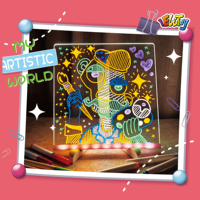 8.5 pouces magique lueur dessin réutilisable LCD tableau d'écriture Protection des yeux tableau lumineux pour enfants meilleur cadeau d'anniversaire pour les tout-petits 3 +