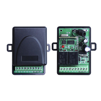 2 canaux 433MHz sans fil RF télécommande ABS matériel LED portail électrique domotique porte de garage récepteur émetteur