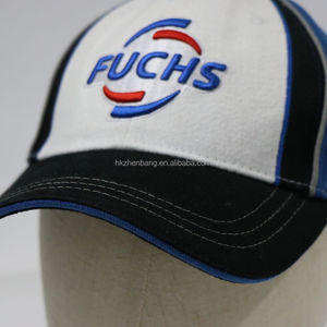 ZZB Custom Embroidered Logo <b>Vintage</b> Sporty Baseball <b>Cap</b> Blue White Black Color Block Structured Hat for Racing Outdoor Sports - Product Image 4