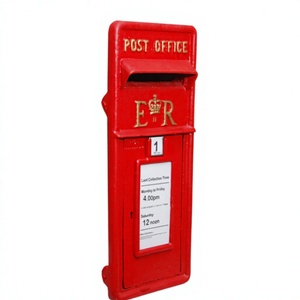 Latest Red ER Mailbox Best Selling Custom Metal Aluminium and Iron <b>Post</b> <b>Box</b> <b>Wall</b> Mounted Letter <b>Box</b> in Wholesale - Product Image 1