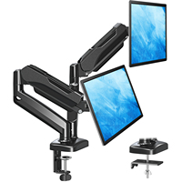 Support d'écran 13-34 pouces Écran réglable à double bras de moniteur Support de moniteur portable