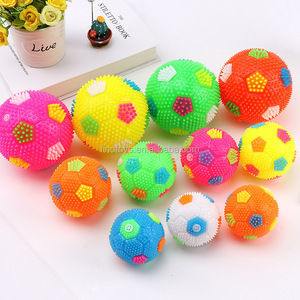 Đồ Chơi Phát Sáng Bóp Kêu Thét Nảy Phát Sáng Bóng Cao Su Mềm Spiky <span class=keywords><strong>LED</strong></span> Nhấp Nháy Bóng Đá - Product Image 2