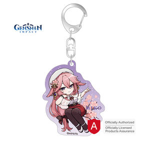 2025 venta al por mayor de alta calidad <span class=keywords><strong>Genshin</strong></span> impacto oficialmente autorizado llavero Unisex personalizado acrílico llavero - Product Image 3