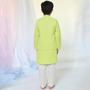Unique Design Fancy <b>Boys</b> <b>Kurta</b> Pajama Set Party Wear Ethnic Outfit for Kids Wedding and Celebration Available At Best Price - Product Image 4