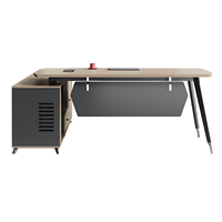 Bureau poste de travail poste de travail moderne PDG meubles de direction luxe bureaux en forme de L pour la conception de table de chambre